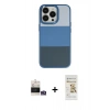 MARSİLYAN™- iPhone 14 Pro Max Kılıf Kutup Özel Seri - Siyah Mat Seramik Nano Ekran Koruyucu + Bilvis Titan Kamera Lens - GS