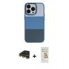 MARSİLYAN™- iPhone 14 Pro Max Kılıf Kutup Özel Seri - Siyah Mat Seramik Nano Ekran Koruyucu + Raze Metal Kamera Lens - GD
