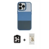 MARSİLYAN™- iPhone 14 Pro Max Kılıf Kutup Özel Seri - Siyah Mat Seramik Nano Ekran Koruyucu + PVD Metal Kamera Lens - TU