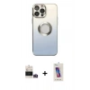 MARSİLYAN™- iPhone 14 Pro Max Kılıf Kutup Yansıma Özel Seri - Siyah Joko 5D Cam + Bilvis Titan Kamera Lens - GD