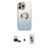 MARSİLYAN™- iPhone 14 Pro Max Kılıf Kutup Yansıma Özel Seri - Siyah Joko 5D Cam + Bilvis Titan Kamera Lens - SH