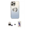 MARSİLYAN™- iPhone 14 Pro Max Kılıf Kutup Yansıma Özel Seri - Siyah Joko 5D Cam + Bilvis Titan Kamera Lens - GS