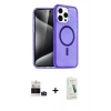 MARSİLYAN™- iPhone 14 Pro Max Kılıf Nova Asil Prime - Şeffaf Pasifik Cam Ekran Koruyucu + Bilvis Titan Kamera Lens - DNMR