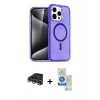 MARSİLYAN™- iPhone 14 Pro Max Kılıf Nova Asil Prime - Şeffaf Royal Nano Ekran Koruyucu + Raze Metal Kamera Lens - GS