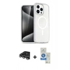 MARSİLYAN™- iPhone 14 Pro Max Kılıf Nova Asil Prime - Şeffaf Royal Nano Ekran Koruyucu + Raze Metal Kamera Lens - GS