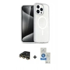 MARSİLYAN™- iPhone 14 Pro Max Kılıf Nova Asil Prime - Şeffaf Royal Nano Ekran Koruyucu + Raze Metal Kamera Lens - GD