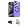 MARSİLYAN™- iPhone 14 Pro Max Kılıf Nova Asil Prime - Şeffaf Royal Nano Ekran Koruyucu + Raze Metal Kamera Lens - GD