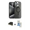 MARSİLYAN™- iPhone 14 Pro Max Kılıf Nova Asil Prime - Şeffaf Royal Nano Ekran Koruyucu + Raze Metal Kamera Lens - GD