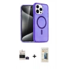 MARSİLYAN™- iPhone 14 Pro Max Kılıf Nova Asil Prime - Siyah 6D Mat Seramik Hayalet Nano Ekran Koruyucu + Bilvis Titan Kamera Lens - SH