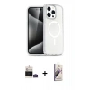 MARSİLYAN™- iPhone 14 Pro Max Kılıf Nova Asil Prime - Siyah Bilvis 3D Mat Cam Ekran Koruyucu + Bilvis Titan Kamera Lens - DNMR
