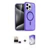 MARSİLYAN™- iPhone 14 Pro Max Kılıf Nova Asil Prime - Siyah Bilvis 5in1 3D Magic Cam Ekran Koruyucu + Bilvis Titan Kamera Lens - DNMR