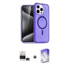 MARSİLYAN™- iPhone 14 Pro Max Kılıf Nova Asil Prime - Siyah Bilvis 5in1 3D Magic Cam Ekran Koruyucu + Bilvis Titan Kamera Lens - GD
