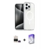 MARSİLYAN™- iPhone 14 Pro Max Kılıf Nova Asil Prime - Siyah Bilvis 5in1 3D Magic Cam Ekran Koruyucu + Bilvis Titan Kamera Lens - GD
