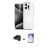 MARSİLYAN™- iPhone 14 Pro Max Kılıf Nova Asil Prime - Siyah Bilvis 5in1 3D Magic Cam Ekran Koruyucu + Raze Metal Kamera Lens - GS