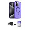 MARSİLYAN™- iPhone 14 Pro Max Kılıf Nova Asil Prime - Siyah Bilvis 5in1 3D Magic Cam Ekran Koruyucu + Raze Metal Kamera Lens - GS