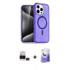 MARSİLYAN™- iPhone 14 Pro Max Kılıf Nova Asil Prime - Siyah Bilvis 5in1 5D Magic Hayalet Cam Ekran Koruyucu + Bilvis Titan Kamera Lens - DNMR