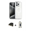 MARSİLYAN™- iPhone 14 Pro Max Kılıf Nova Asil Prime - Siyah Bilvis Hayalet Cam Ekran Koruyucu + Raze Metal Kamera Lens - GD