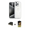 MARSİLYAN™- iPhone 14 Pro Max Kılıf Nova Asil Prime - Siyah Buffer Cam Ekran Koruyucu + Raze Metal Kamera Lens - GD