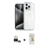 MARSİLYAN™- iPhone 14 Pro Max Kılıf Nova Asil Prime - Siyah Mat Seramik Nano Ekran Koruyucu + Bilvis Titan Kamera Lens - GD