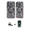 MARSİLYAN™- iPhone 14 Pro Max Kılıf Nova Doku Koleksiyonu - Şeffaf 360 Full Body Arka Koruyucu + Bilvis Titan Kamera Lens - GS
