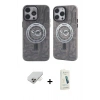MARSİLYAN™- iPhone 14 Pro Max Kılıf Nova Doku Koleksiyonu - Şeffaf Pasifik Cam Ekran Koruyucu + Band Metal Kamera Lens - GD
