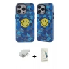 MARSİLYAN™- iPhone 14 Pro Max Kılıf Nova Doku Koleksiyonu - Şeffaf Pasifik Cam Ekran Koruyucu + Band Metal Kamera Lens - GD