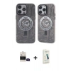 MARSİLYAN™- iPhone 14 Pro Max Kılıf Nova Doku Koleksiyonu - Şeffaf Pasifik Cam Ekran Koruyucu + Bilvis Titan Kamera Lens - SH
