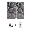 MARSİLYAN™- iPhone 14 Pro Max Kılıf Nova Doku Koleksiyonu - Şeffaf Pasifik Cam Ekran Koruyucu + Bilvis Titan Kamera Lens - GD