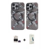 MARSİLYAN™- iPhone 14 Pro Max Kılıf Nova Doku Koleksiyonu - Şeffaf Pasifik Cam Ekran Koruyucu + Bilvis Titan Kamera Lens - DNMR