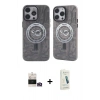 MARSİLYAN™- iPhone 14 Pro Max Kılıf Nova Doku Koleksiyonu - Şeffaf Pasifik Cam Ekran Koruyucu + Bilvis Titan Kamera Lens - GD