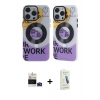 MARSİLYAN™- iPhone 14 Pro Max Kılıf Nova Doku Koleksiyonu - Şeffaf Pasifik Cam Ekran Koruyucu + Bilvis Titan Kamera Lens - DNMR