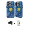 MARSİLYAN™- iPhone 14 Pro Max Kılıf Nova Doku Koleksiyonu - Şeffaf Pasifik Cam Ekran Koruyucu + Gümüş Raze Metal Kamera Lens