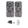 MARSİLYAN™- iPhone 14 Pro Max Kılıf Nova Doku Koleksiyonu - Şeffaf Pasifik Cam Ekran Koruyucu + Raze Metal Kamera Lens - GD