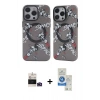 MARSİLYAN™- iPhone 14 Pro Max Kılıf Nova Doku Koleksiyonu - Şeffaf Royal Nano Ekran Koruyucu + Bilvis Titan Kamera Lens - DNMR
