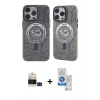 MARSİLYAN™- iPhone 14 Pro Max Kılıf Nova Doku Koleksiyonu - Şeffaf Royal Nano Ekran Koruyucu + Bilvis Titan Kamera Lens - SH