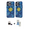 MARSİLYAN™- iPhone 14 Pro Max Kılıf Nova Doku Koleksiyonu - Şeffaf Royal Nano Ekran Koruyucu + Bilvis Titan Kamera Lens - SH