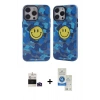 MARSİLYAN™- iPhone 14 Pro Max Kılıf Nova Doku Koleksiyonu - Şeffaf Royal Nano Ekran Koruyucu + Bilvis Titan Kamera Lens - DNMR