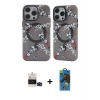 MARSİLYAN™- iPhone 14 Pro Max Kılıf Nova Doku Koleksiyonu - Siyah 18D Cam Ekran Koruyucu + Bilvis Titan Kamera Lens - SH