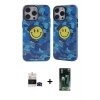 MARSİLYAN™- iPhone 14 Pro Max Kılıf Nova Doku Koleksiyonu - Siyah 360 Mat Full Body Arka Koruyucu + Bilvis Titan Kamera Lens - SH