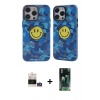 MARSİLYAN™- iPhone 14 Pro Max Kılıf Nova Doku Koleksiyonu - Siyah 360 Mat Full Body Arka Koruyucu + Bilvis Titan Kamera Lens - GS