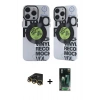 MARSİLYAN™- iPhone 14 Pro Max Kılıf Nova Doku Koleksiyonu - Siyah 360 Mat Full Body Arka Koruyucu + Raze Metal Kamera Lens - GD