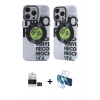 MARSİLYAN™- iPhone 14 Pro Max Kılıf Nova Doku Koleksiyonu - Siyah 3D Antistatik Cam Ekran Koruyucu + Bilvis Titan Kamera Lens - SH