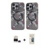 MARSİLYAN™- iPhone 14 Pro Max Kılıf Nova Doku Koleksiyonu - Siyah 6D Mat Seramik Hayalet Nano Ekran Koruyucu + Bilvis Titan Kamera Lens - DNMR