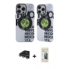 MARSİLYAN™- iPhone 14 Pro Max Kılıf Nova Doku Koleksiyonu - Siyah 6D Mat Seramik Hayalet Nano Ekran Koruyucu + Raze Metal Kamera Lens - GS