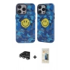 MARSİLYAN™- iPhone 14 Pro Max Kılıf Nova Doku Koleksiyonu - Siyah 6D Mat Seramik Hayalet Nano Ekran Koruyucu + Raze Metal Kamera Lens - GS