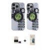 MARSİLYAN™- iPhone 14 Pro Max Kılıf Nova Doku Koleksiyonu - Siyah 6D Mat Seramik Hayalet Nano Ekran Koruyucu + Bilvis Titan Kamera Lens - GD