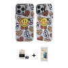 MARSİLYAN™- iPhone 14 Pro Max Kılıf Nova Doku Koleksiyonu - Siyah 6D Mat Seramik Hayalet Nano Ekran Koruyucu + Bilvis Titan Kamera Lens - GD