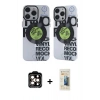 MARSİLYAN™- iPhone 14 Pro Max Kılıf Nova Doku Koleksiyonu - Siyah 6D Mat Seramik Hayalet Nano Ekran Koruyucu + PVD Metal Kamera Lens - TU
