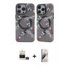 MARSİLYAN™- iPhone 14 Pro Max Kılıf Nova Doku Koleksiyonu - Siyah Bilvis 3D Mat Cam Ekran Koruyucu + Bilvis Titan Kamera Lens - GD