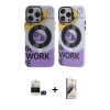 MARSİLYAN™- iPhone 14 Pro Max Kılıf Nova Doku Koleksiyonu - Siyah Bilvis 3D Mat Cam Ekran Koruyucu + Bilvis Titan Kamera Lens - DNMR